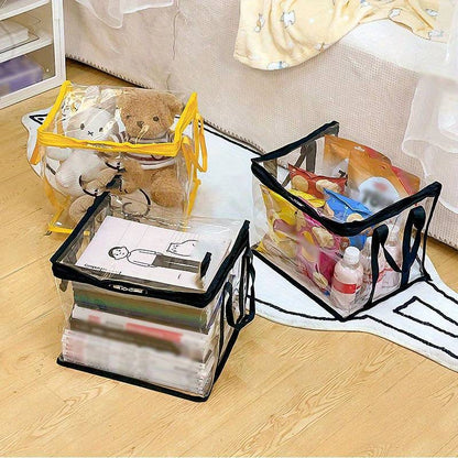 Durable Plastic Foldable Storage Bag Pack of 3