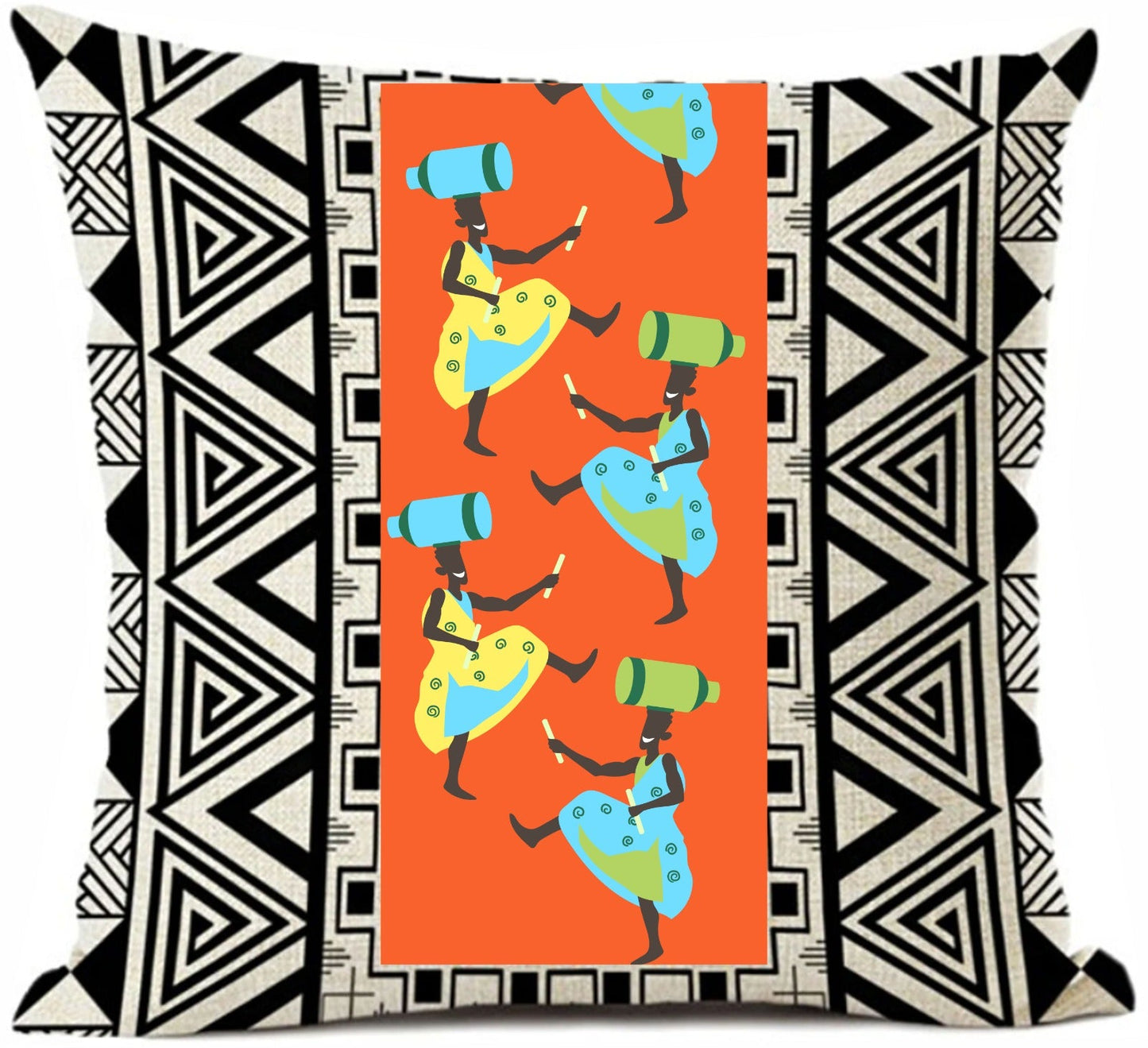 African Ethnic Cushion Covers Pack 4