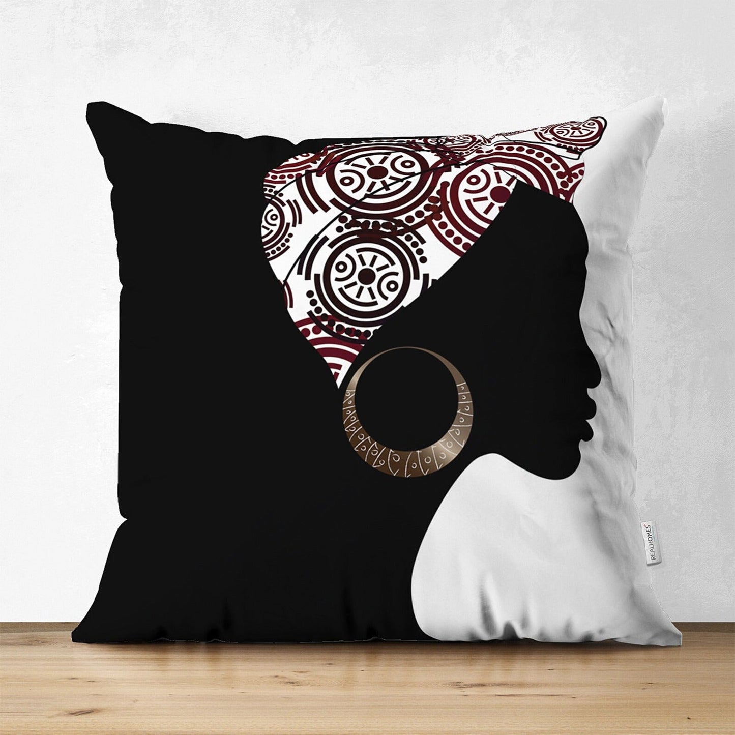 African Closeup Women Cushion Covers Pack of 4