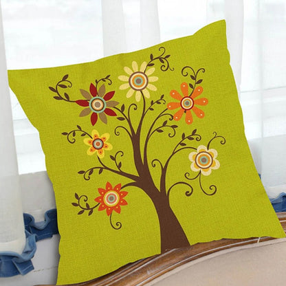 Green Plant Tree Cushion Covers Pack 5