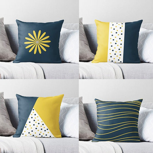 Mix and match mustard Cushion Covers (Pack 4)