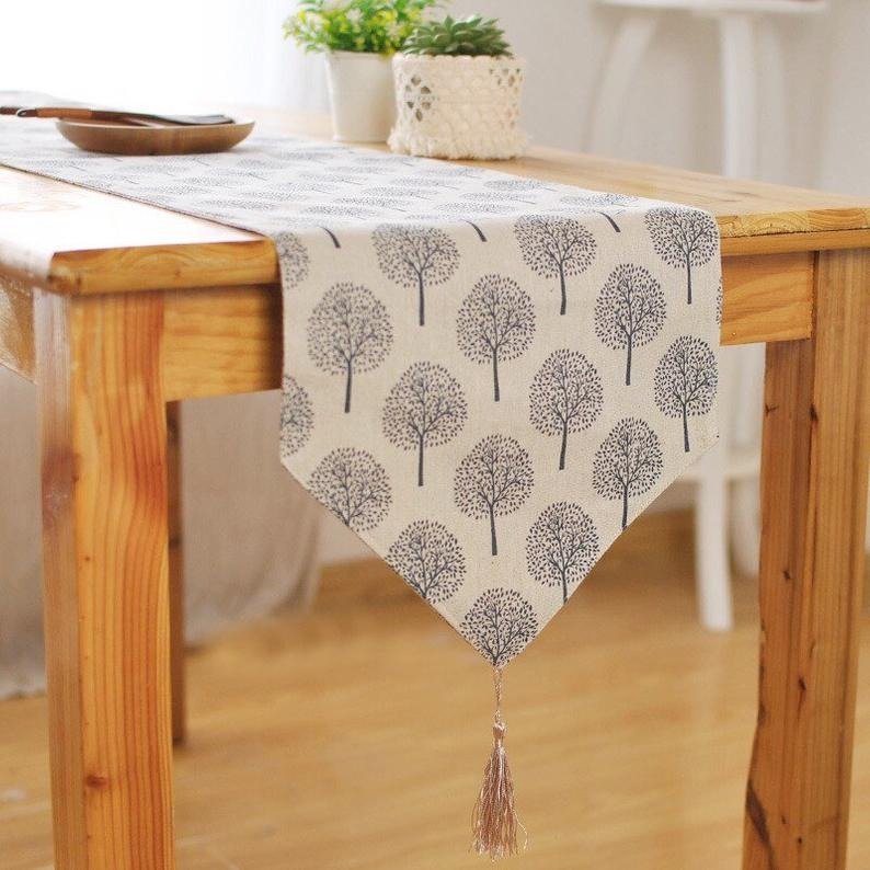 Mulberry Trees Cotton Table Runners