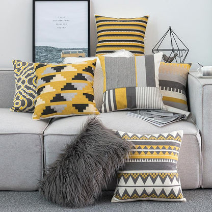 Honey Comb Geometric Cushion Covers Pack of 6