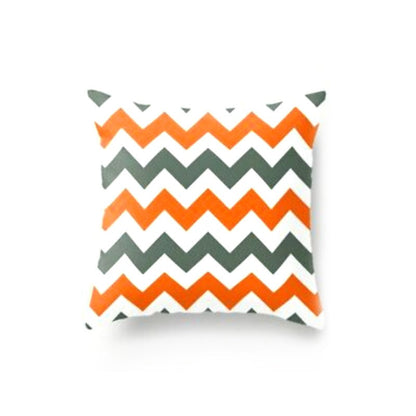 Orange Geometric Cushion Cover Pack of 5