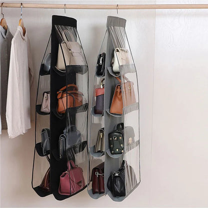 Hanging Purse Organizer 8 Compartments