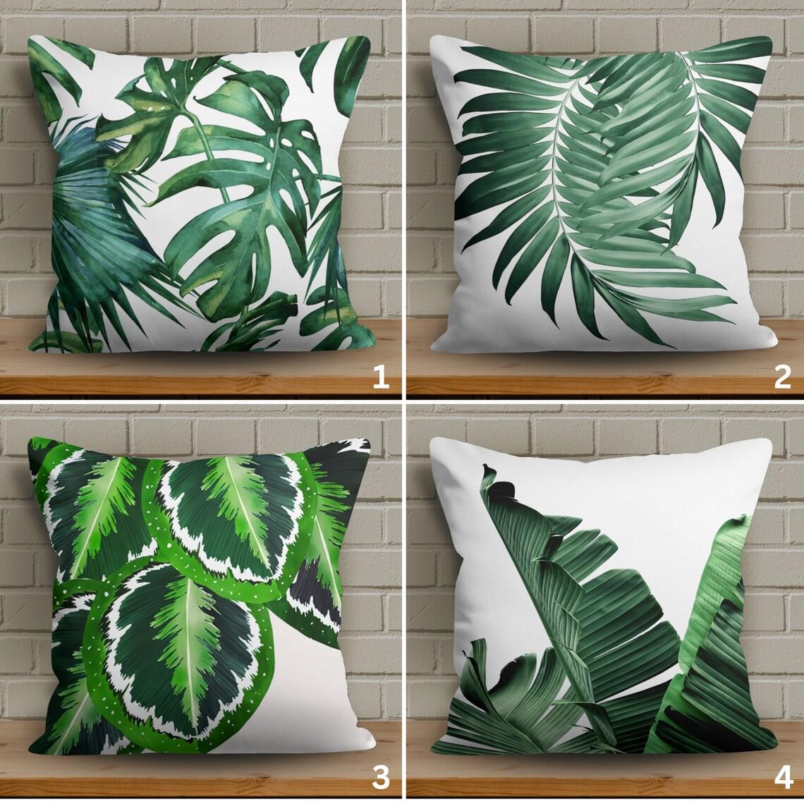 African Tropical Plant Cushion Cover Pack of 4