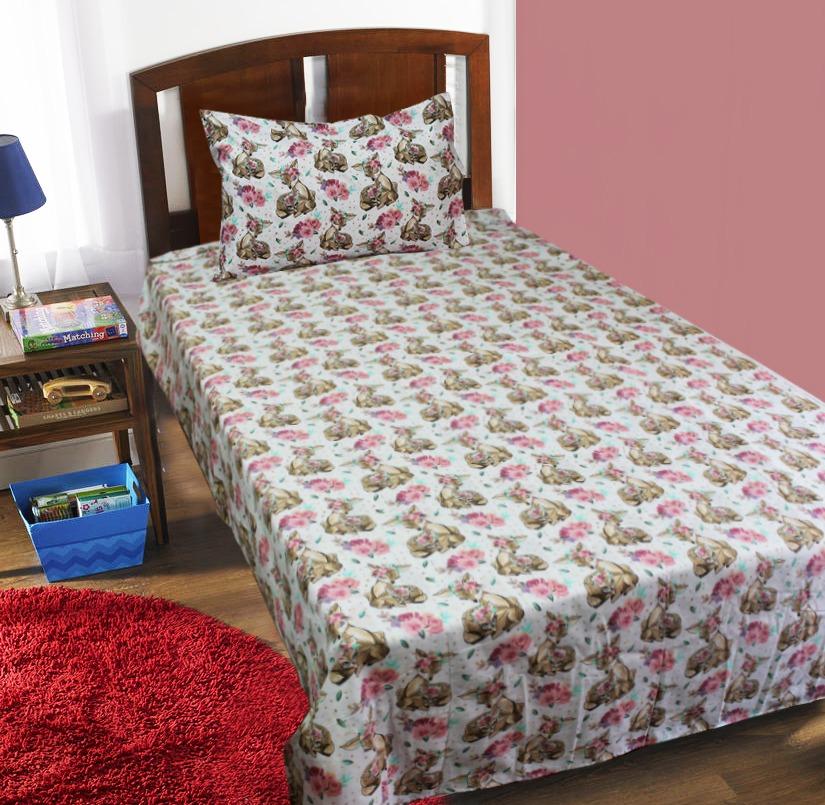 Kids Bed Sheet - DEER