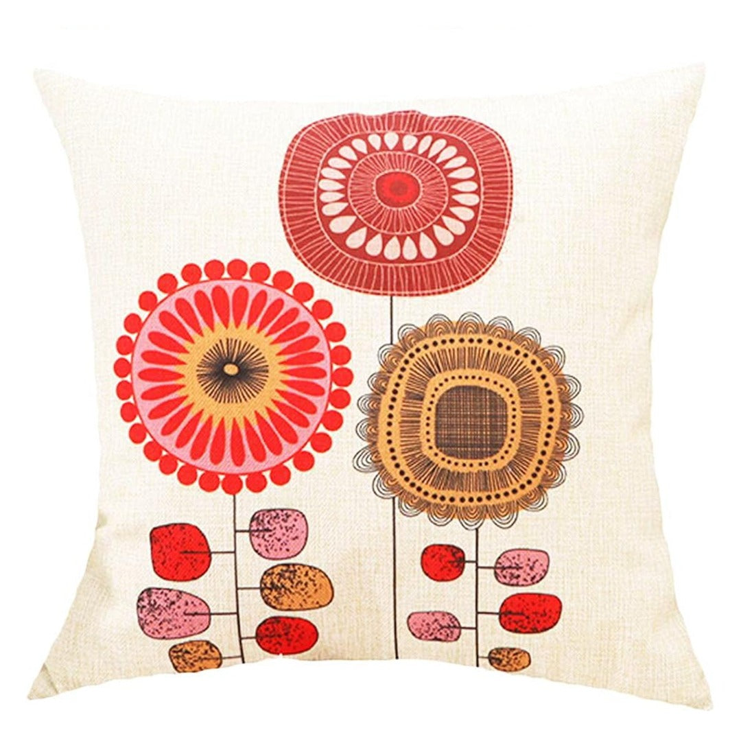 Emvency Boho Flowers Cushion Covers Pack of 4