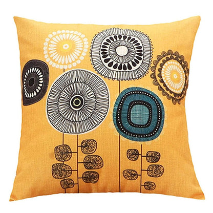 Emvency Boho Flowers Cushion Covers Pack of 4